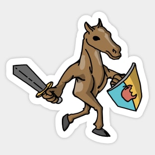 Cinnamon, Warrior of the Plains Sticker